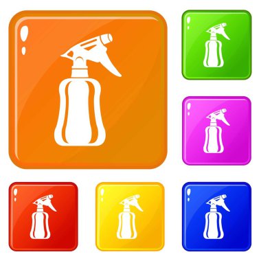 Parfüm simgeler kümesi vektör renk