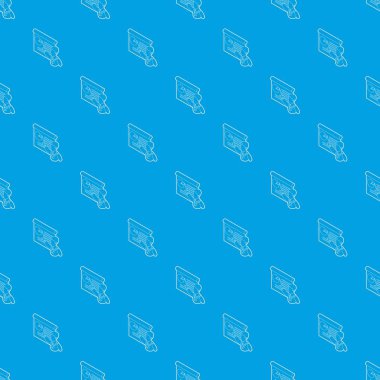 Bir Pano desen vektör kesintisiz mavi ile işadamı veren sunum