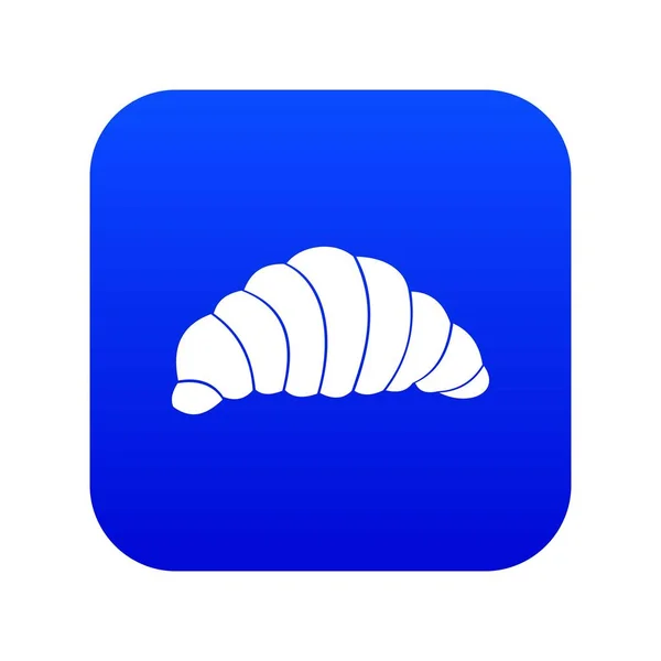 Croissant-Symbol digital blue — Stockvektor