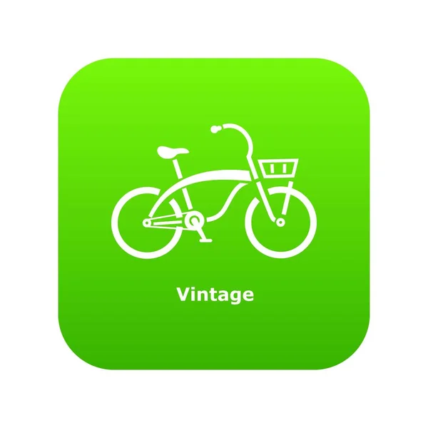 Icône vélo vintage, style simple — Image vectorielle