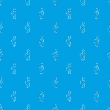 Pasta grafik desen tutan işadamı vektör kesintisiz mavi