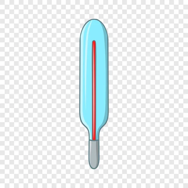 Tıbbi Merkür termometre simgesi, karikatür tarzı — Stok Vektör