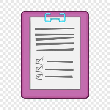 Tıbbi rapor simgesi, karikatür tarzı