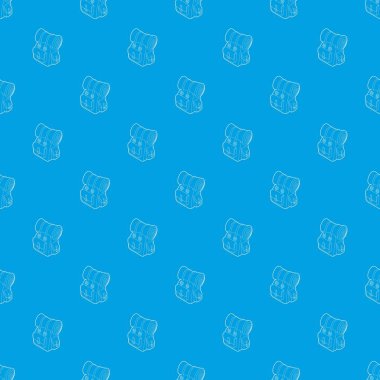 Sırt çantası desen vektör kesintisiz mavi