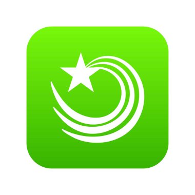 Girdap yıldız simgesi, basit tarzı