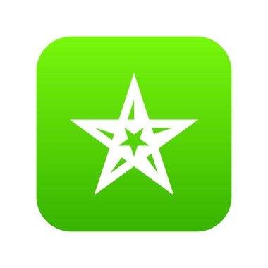 Geometrik figür yıldız simgesi, basit tarzı