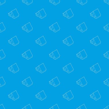 Çadır desen vektör kesintisiz mavi