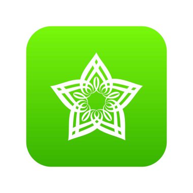 Yıldız petal simgesi, basit tarzı