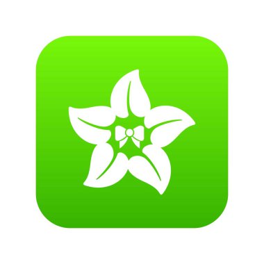 Çiçek yıldız simgesi, basit tarzı