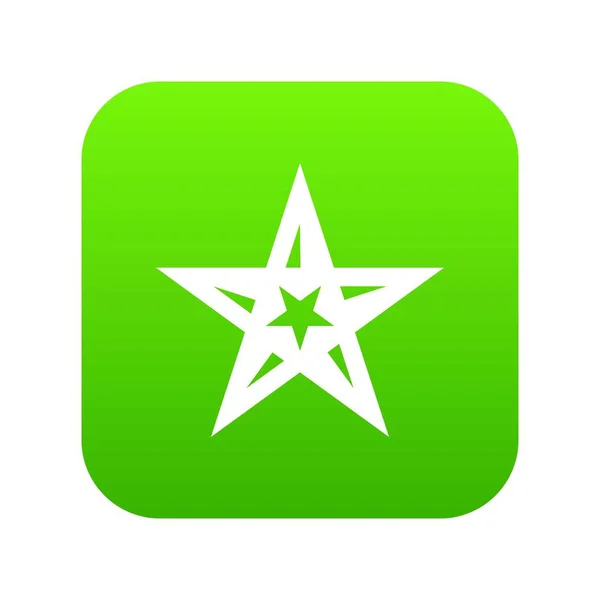 Geometric figure star icon, simple style — Stock Vector