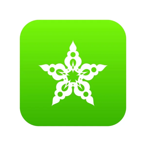 Icône de flocon de neige étoile, style simple — Image vectorielle