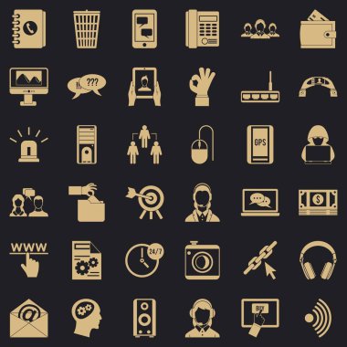 İletişim e-posta kutsal kişilerin resmi stil kümesi, basit