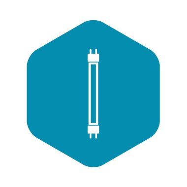 Floresan lamba simgesi, basit tarzı