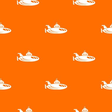 Oval denizaltı desen vektör turuncu