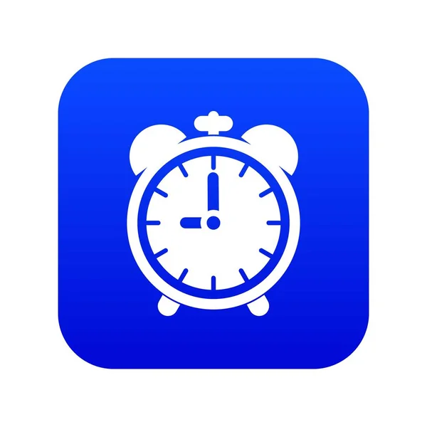 Wekker pictogram digitale blauw — Stockvector