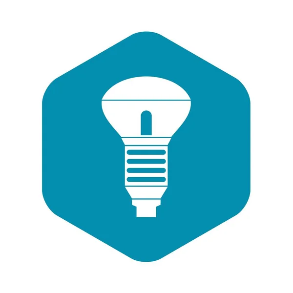 Icona della lampadina a LED, stile semplice — Vettoriale Stock