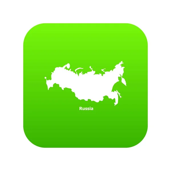 러시아 지도 아이콘, 간단한 스타일 — 스톡 벡터