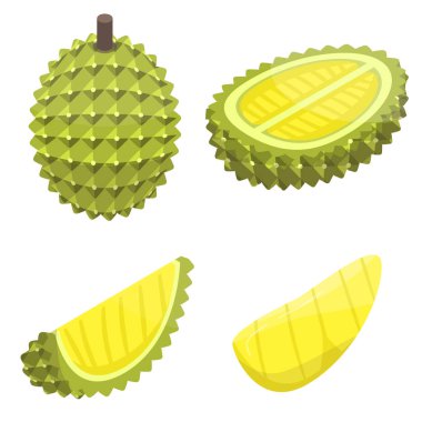 Durian Icons set, izometrik stili