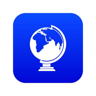 Kapalı kitap simgesi dijital mavi