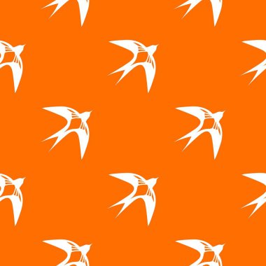 Swallow tasarlamak turuncu vektör