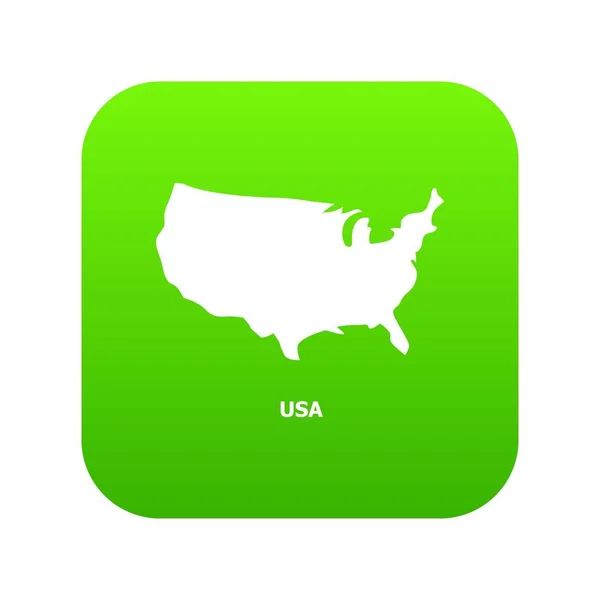 Ícone de mapa dos EUA, estilo simples — Vetor de Stock
