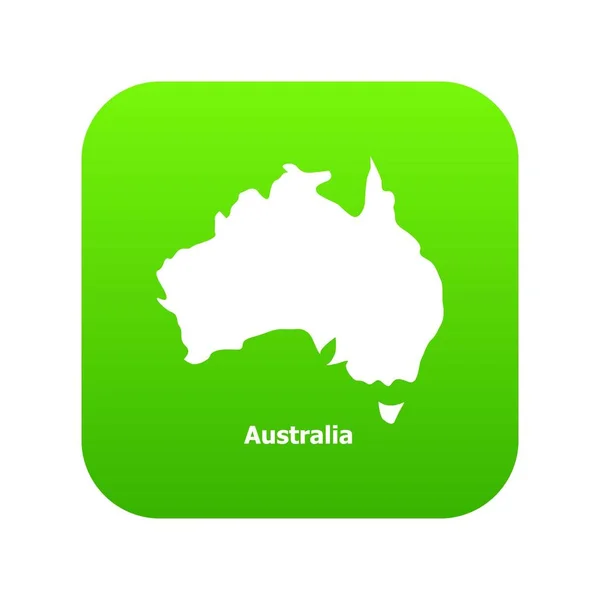 Australia mapa icono, estilo simple — Archivo Imágenes Vectoriales