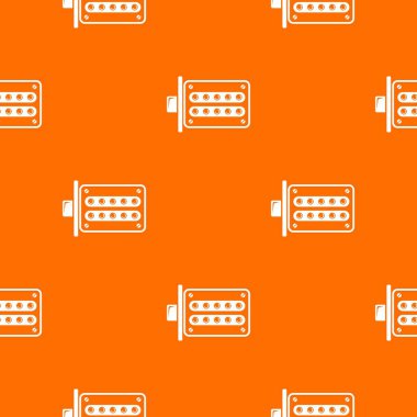 Basma düğmesi kilit desen vektör turuncu