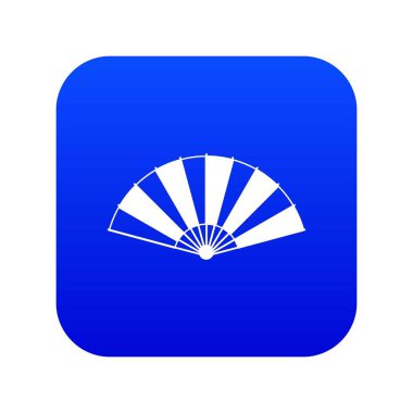 Çin fan simge dijital mavi