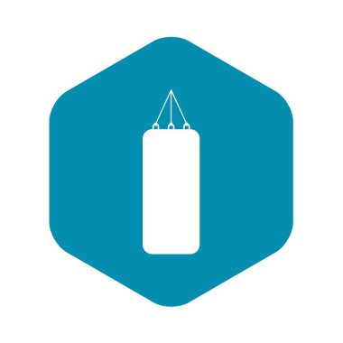 Boks simgesi, basit tarzı için kum torbası