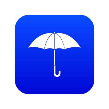 Şemsiye simgesi dijital mavi