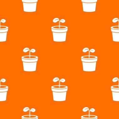 Bitki tasarlamak turuncu vektör