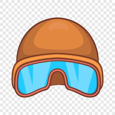 Şapka ve güneş gözlüğü tanker simgesi, karikatür tarzı