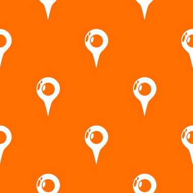 Harita işaretçi tasarlamak turuncu vektör
