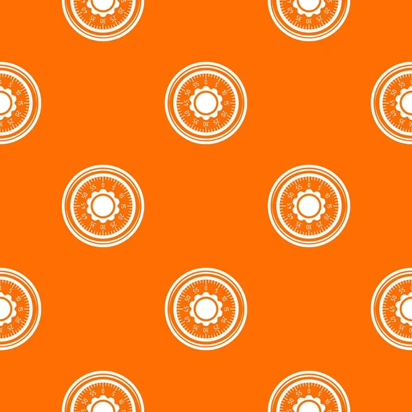 Lock from safe pattern vector orange — Stock Vector