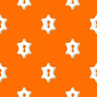 Anahtar deliği desen vektör turuncu