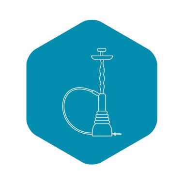 Doğu nargile simgesi, anahat stili