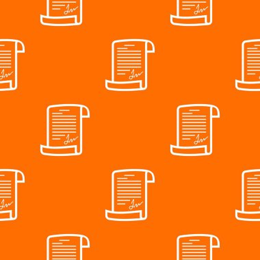 Anlaşma desen vektör turuncu