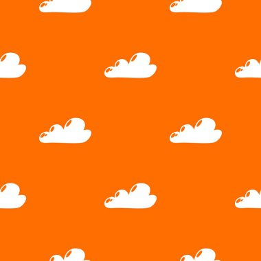 Internet bulut desen vektör turuncu