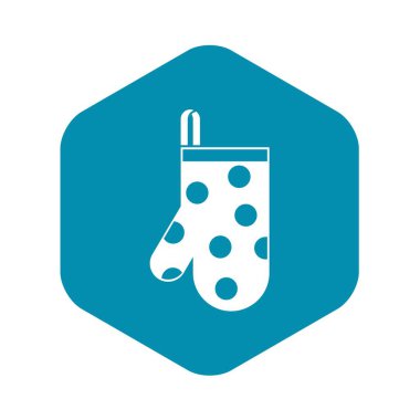 Mutfak eldiveni simgesi, basit stil