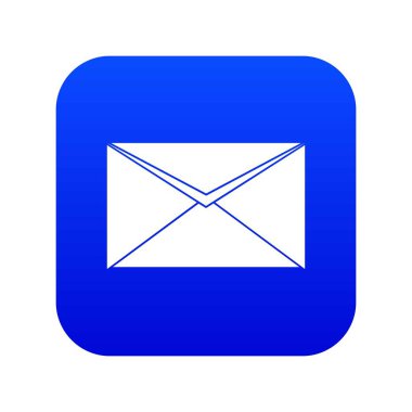 Kapalı zarf simgesi dijital mavi