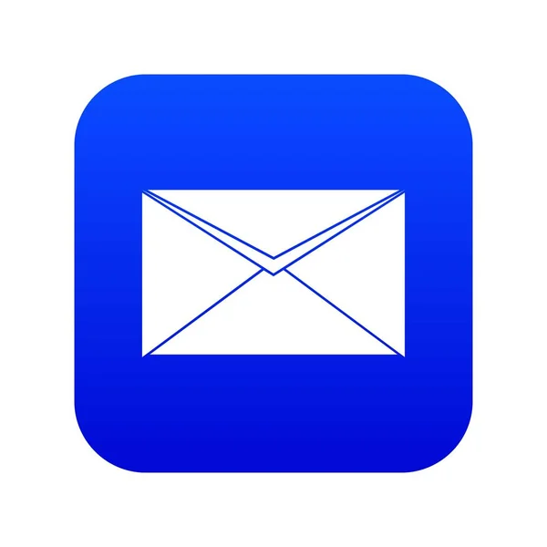 Ícone de envelope fechado azul digital —  Vetores de Stock