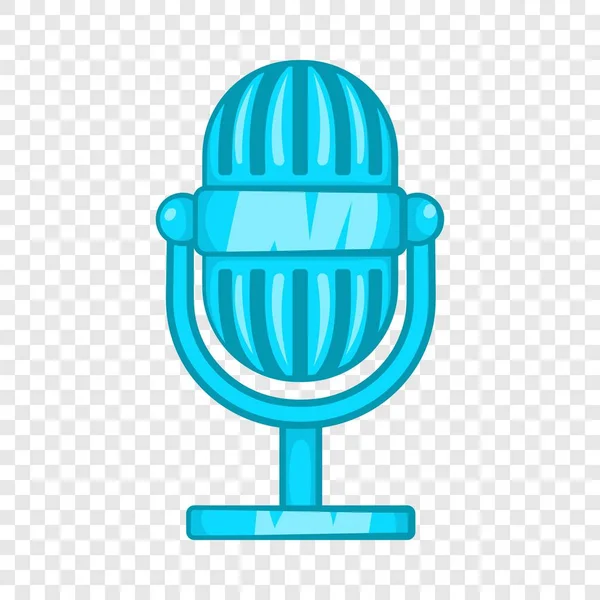 Icône de microphone rétro, style dessin animé — Image vectorielle