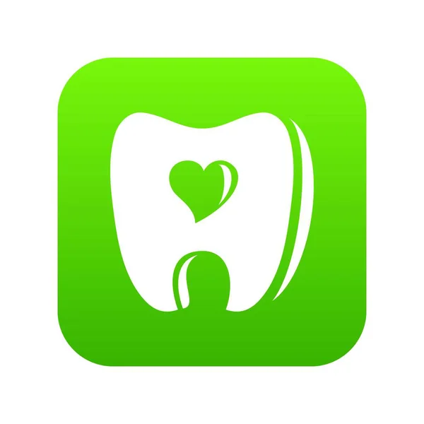 Healthy tooth icon, simple style — Stock Vector