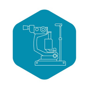 Phoropter, oftalmik test aygıtı makine simgesi