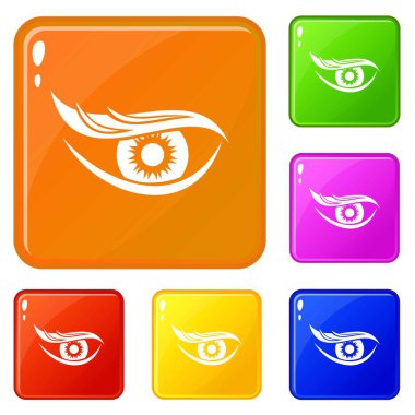 Vektör renk görme Icons set