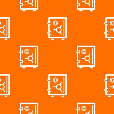 Güvenli desen vektör turuncu