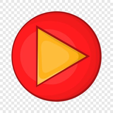 Kırmızı düğme simgesi karikatür tarzı oyun