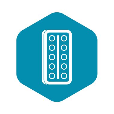 Suluboya fırça simgesini, basit tarzı ile bir kutu içinde