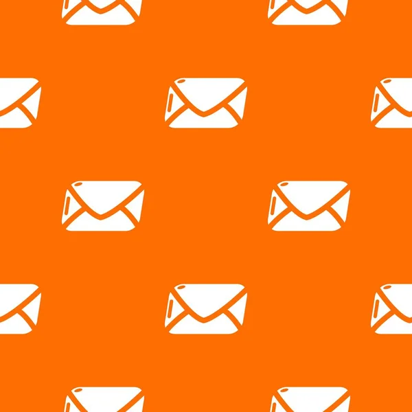 Patrón de correo vector naranja — Vector de stock