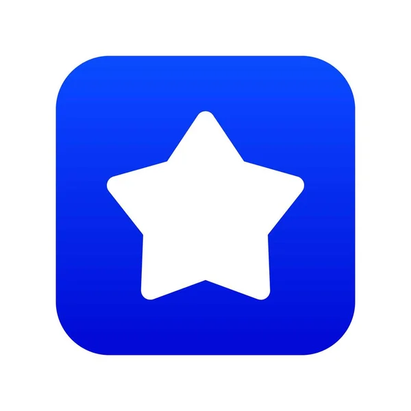 Estrella icono digital azul — Archivo Imágenes Vectoriales